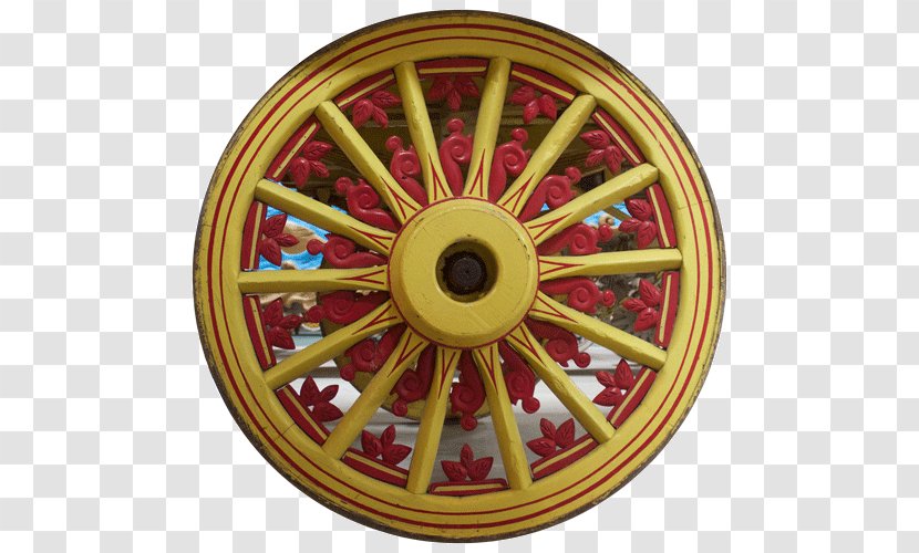 Alloy Wheel Spoke 01504 Circle Brass Transparent PNG