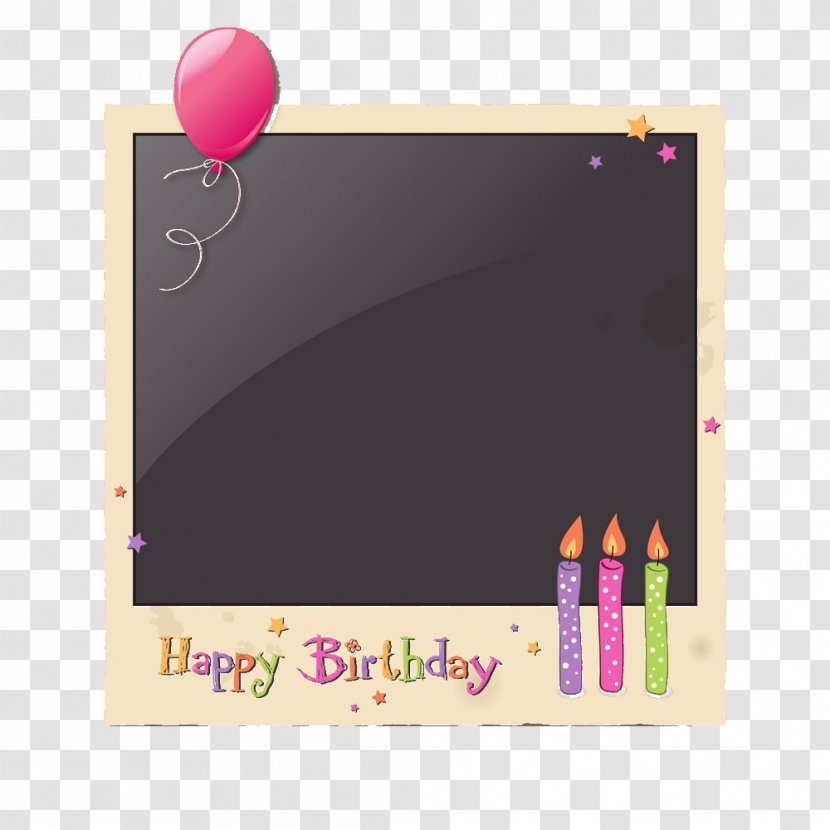 Birthday Photo Frame Interpolation - Text - Anniversary Transparent PNG