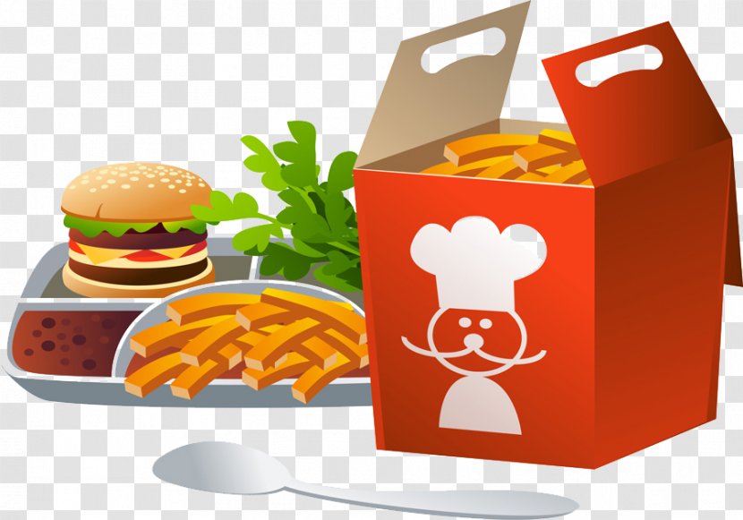 Hamburger Fast Food French Fries Presentation Diagram - Kids Meal - Burger Transparent PNG