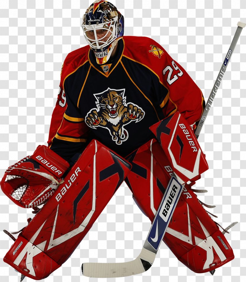 Goaltender Mask Hockey Protective Pants & Ski Shorts College Ice - Florida Panthers Transparent PNG