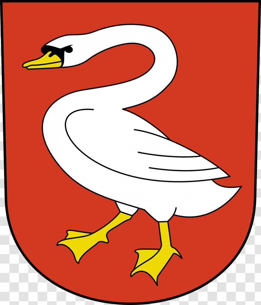 Swan Goose Cygnini Coat Of Arms Clip Art - Heraldry Transparent PNG