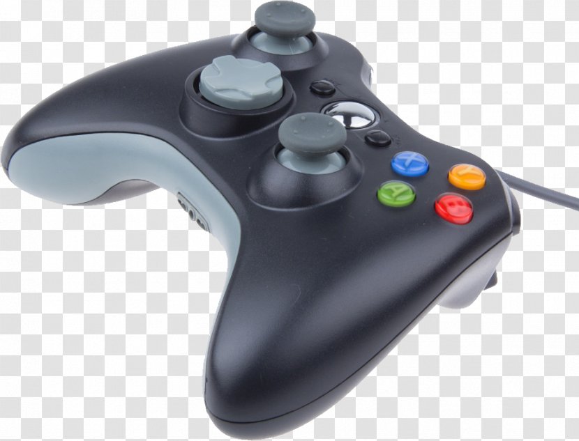 Xbox 360 Controller Joystick Black Game Controllers Transparent PNG
