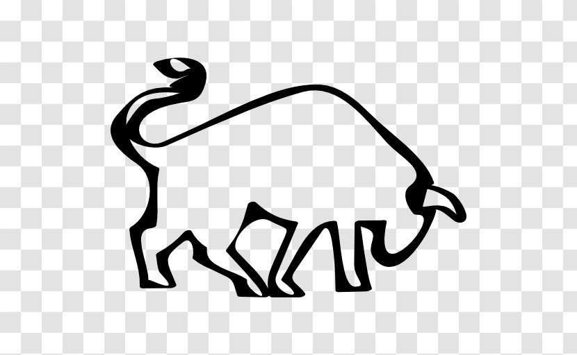 Bull Logo Drawing Clip Art - Cattle Like Mammal - Vector Transparent PNG