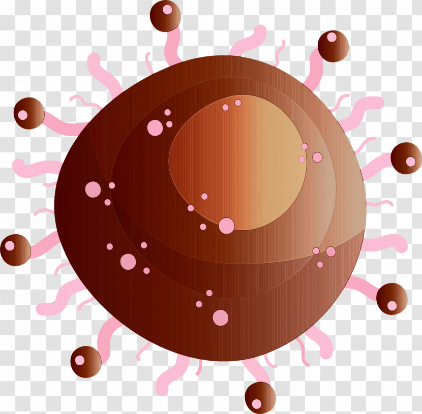 Pink Brown Circle Liquid Transparent PNG
