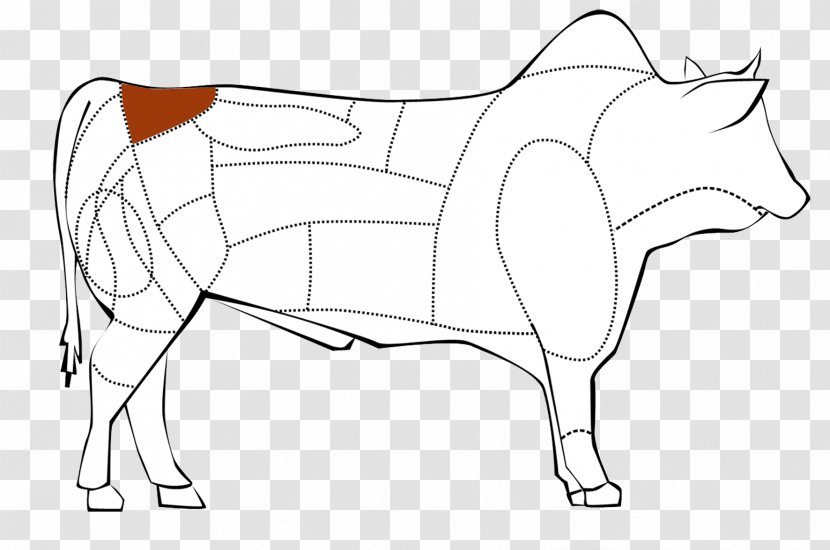 Cattle Drawing /m/02csf Line Art Clip - Silhouette - Picanha Transparent PNG