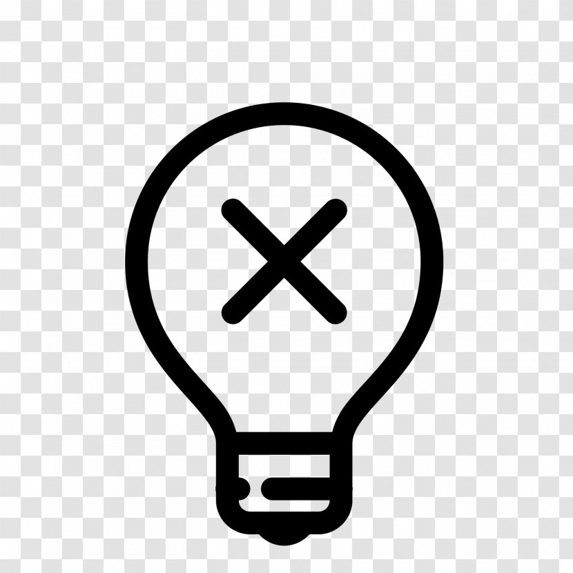 Lightbulb - Symbol - Flat Design Transparent PNG