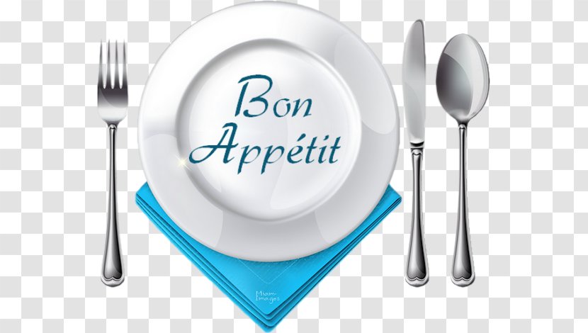 Knife Fork Plate Cloth Napkins Spoon - Bon Apetit Transparent PNG