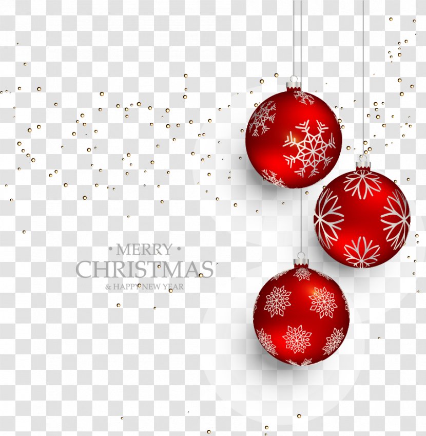Christmas Ornament Because Of Bethlehem (Pack 25) Santa Claus - Eve - Red Ball Ornaments Transparent PNG