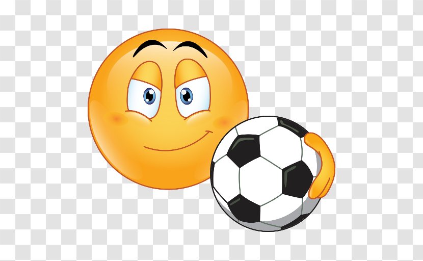 Emoji Smiley Football Emoticon Sticker - Pallone Transparent PNG