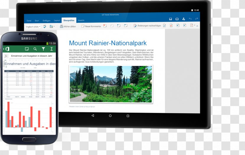 Microsoft Office Mobile Apps Android - Tablet Computers - PC Transparent PNG