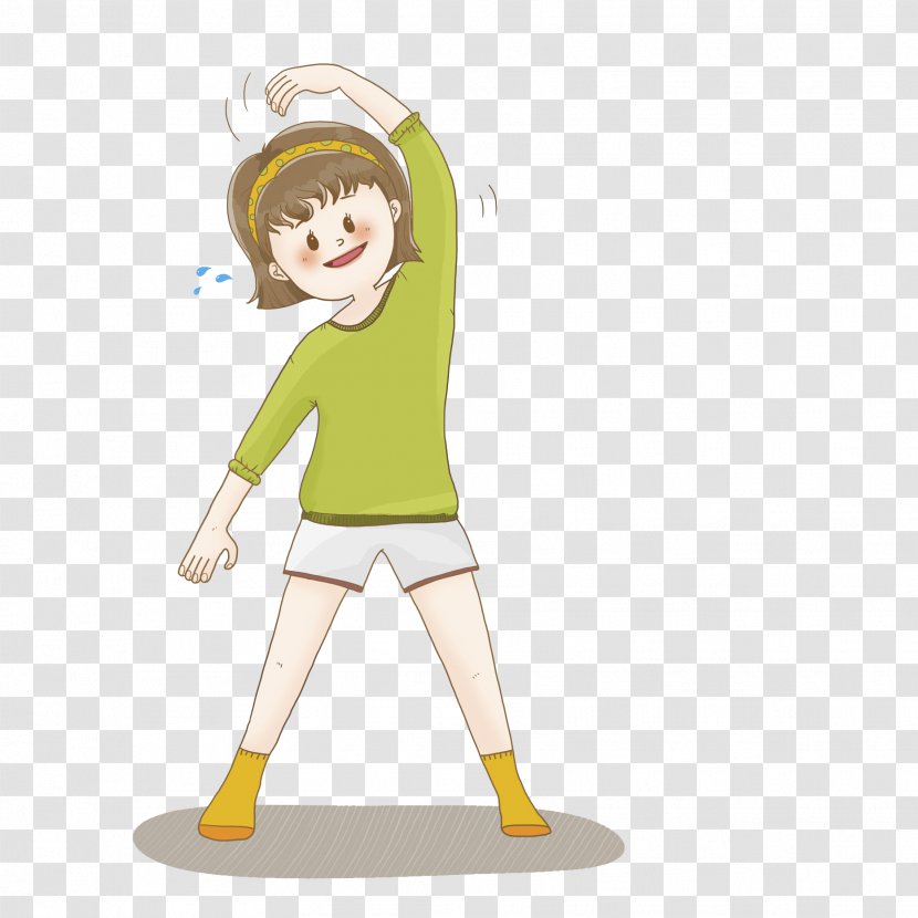 Warming Up Cartoon Image Adobe Photoshop - Clothing - Maiden Transparent PNG