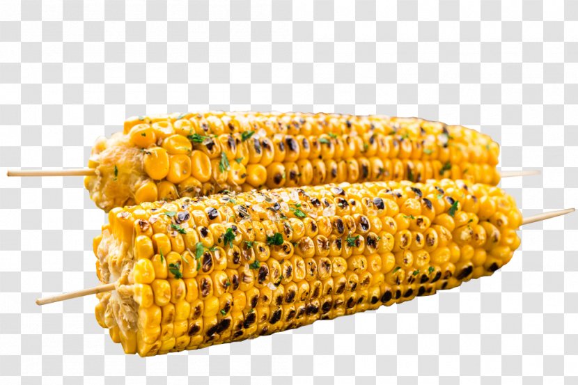 Corn On The Cob Barbecue Chowder Cornbread Maize - Finger Food - Flavor Roasted Transparent PNG