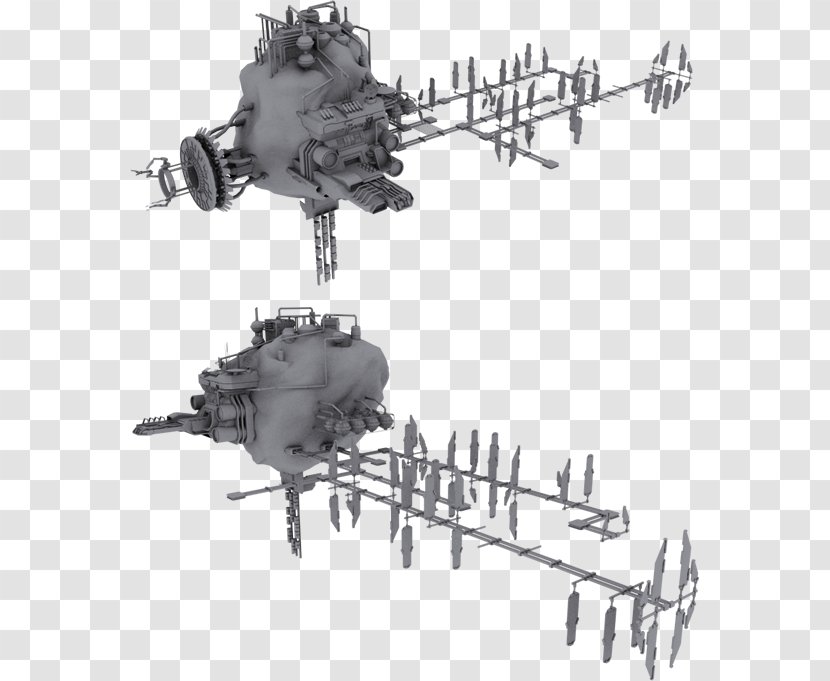 Automated Mining Helicopter Rotor Machine - Dyn - Space Asteroids Transparent PNG