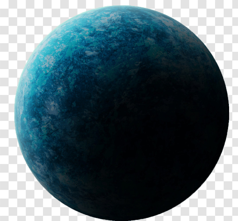 Blue Sphere Turquoise Planet Ball Transparent PNG