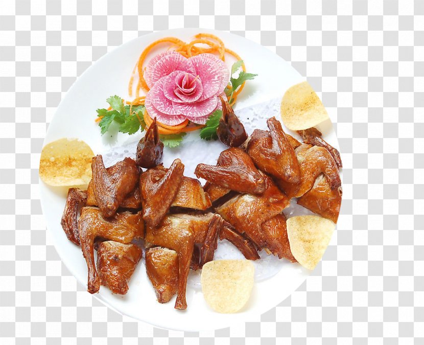Squab Cantonese Cuisine Chinese Columba Food - Asian - Delicious Chicken Transparent PNG