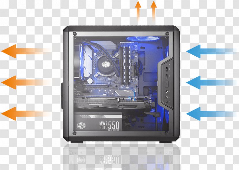 Computer Cases & Housings Cooler Master Silencio 352 MicroATX - Multimedia Transparent PNG