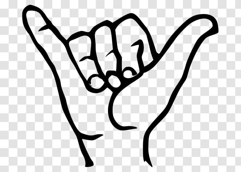 Shaka Sign Hawaii Language Symbol Aloha - Area - Good Vibes Transparent PNG