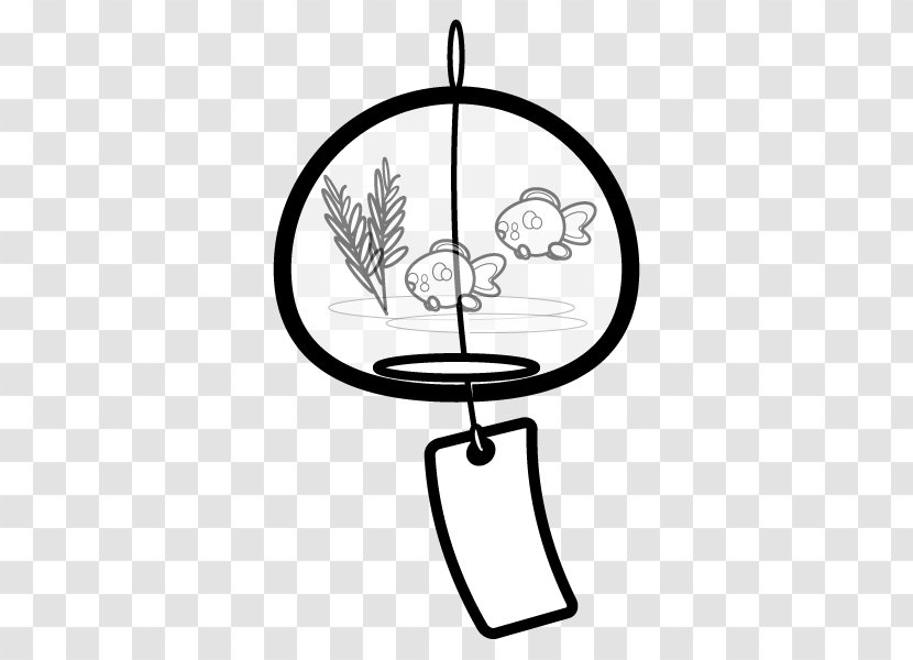 Black And White Wind Chimes Coloring Book Transparent PNG