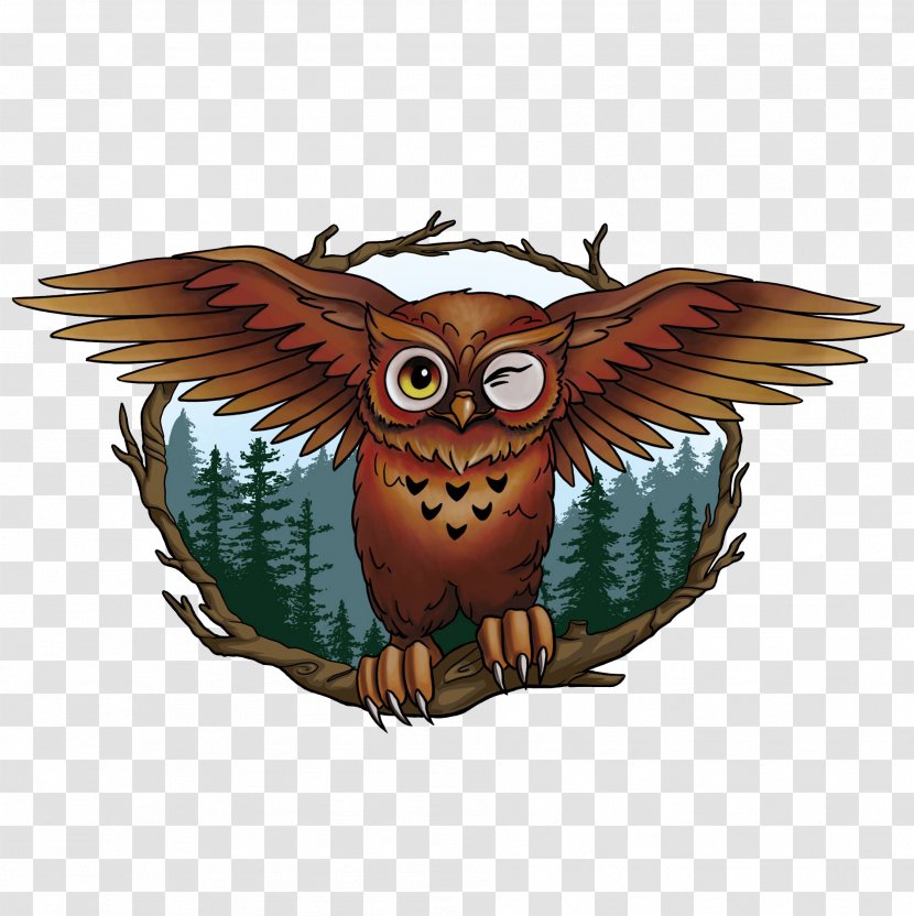 Brown Owl Beer Bird Tawny - Beak - Owls Transparent PNG