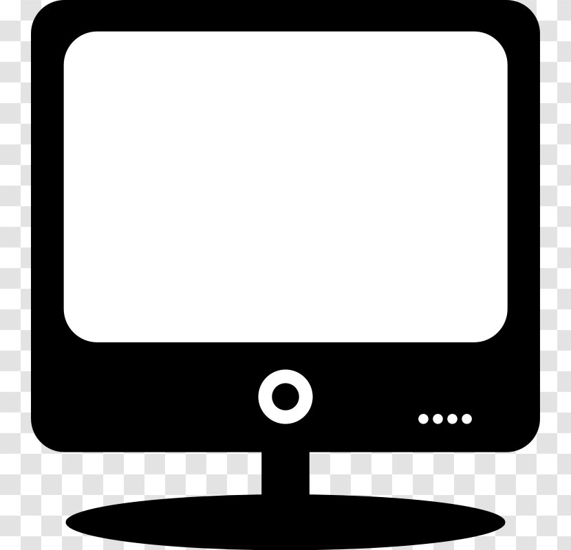 Laptop Computer Monitors Black And White Clip Art - Information Technology - Monitor Image Transparent PNG