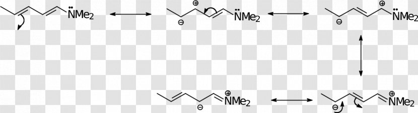 Resonance Enamine Chemical Bond Angle Writing - Flower - Silhouette Transparent PNG