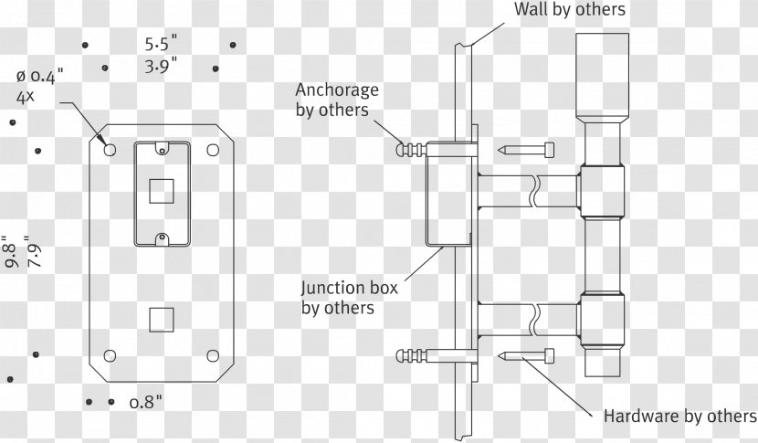 Paper Floor Plan White Technical Drawing - Hardware Accessory - Angle Transparent PNG