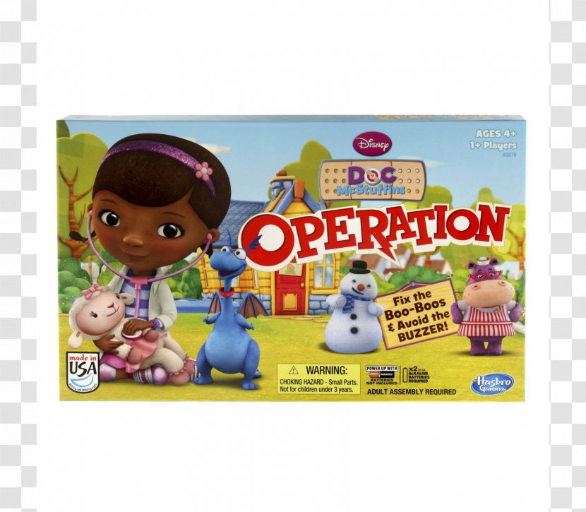 Operation Board Game Toy Hasbro - Disney Junior - Doc Mcstuffins Transparent PNG