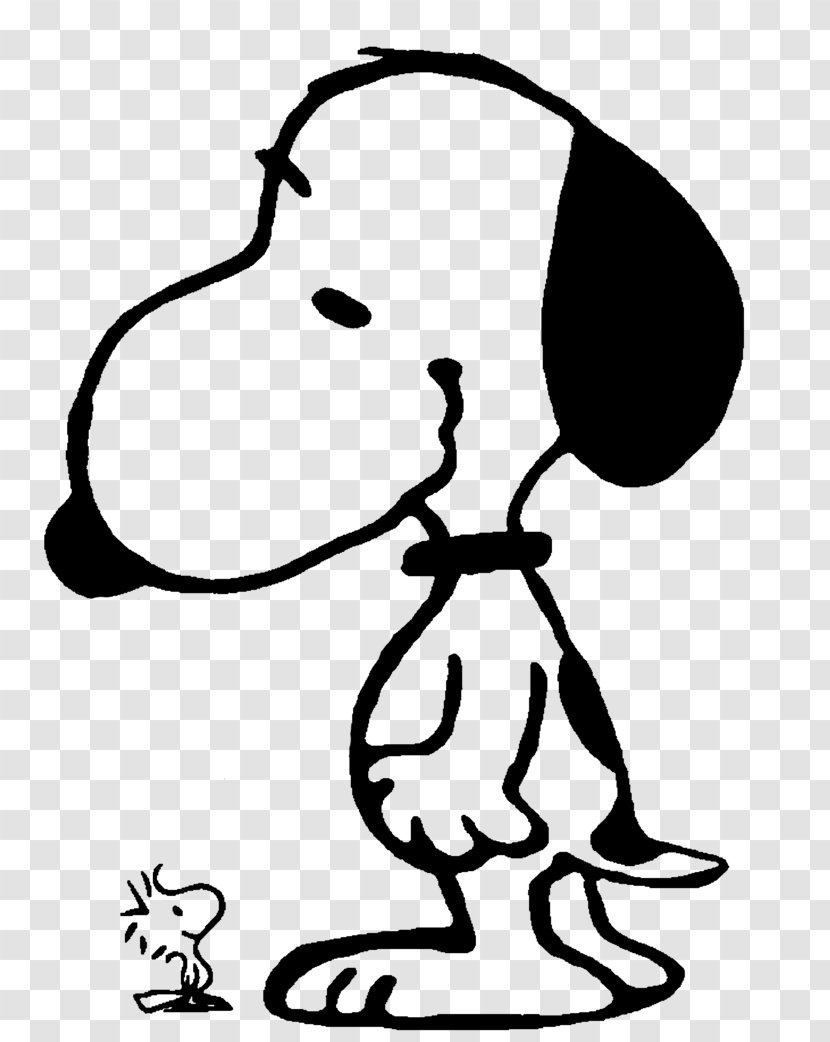 Snoopy Woodstock Charlie Brown Peanuts Drawing - Black - Forever Friend Transparent PNG