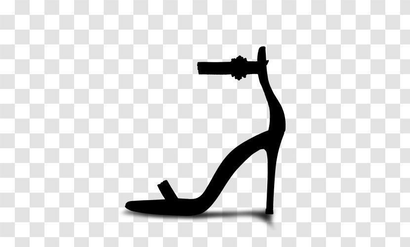 High-heeled Shoe Sandal Product Design Font - Blackandwhite - Black Transparent PNG