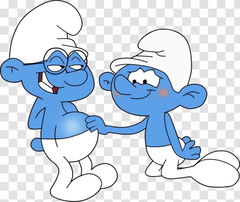 Smurfette Clumsy Smurf Brainy The Smurfs - Heart - Pinky Brain Transparent PNG