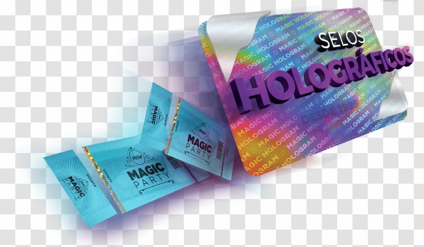 Magic Hologram Holography Photography Label Plastic - Ticket - Selo Transparent PNG