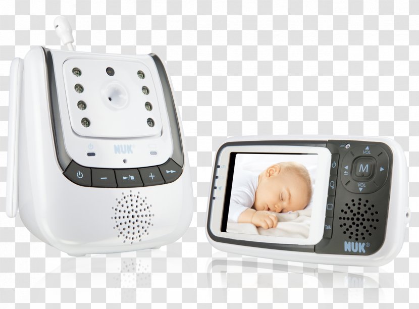 Baby Monitors NUK Babyphone Eco Control + Digital Infant Philips Avent DECT SCD580 - Intercom - Camera Transparent PNG
