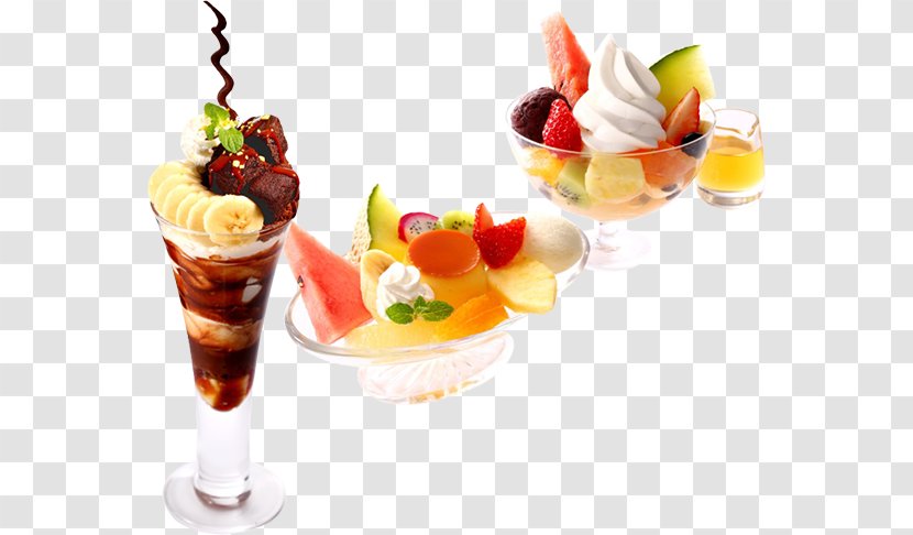 Sundae Parfait Shinjuku Cocktail Garnish Frozen Yogurt - Dessert - Fruit， Info Transparent PNG