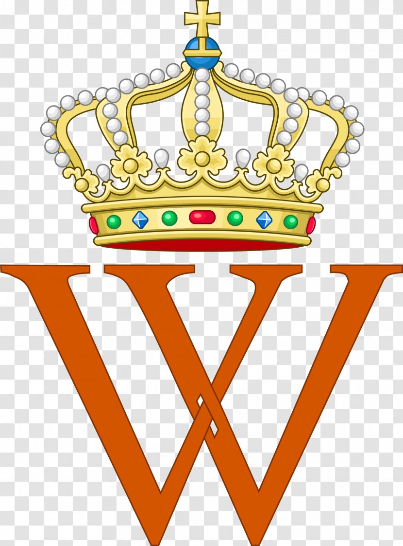 Monogram Royal Cypher Netherlands Monarch Crown - Beatrix Pattern Transparent PNG