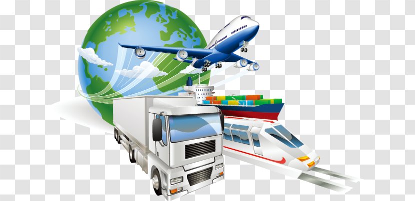 Logistics Freight Transport Cargo Supply Chain Management Clip Art - 3d Image Of Global And Express Transparent PNG