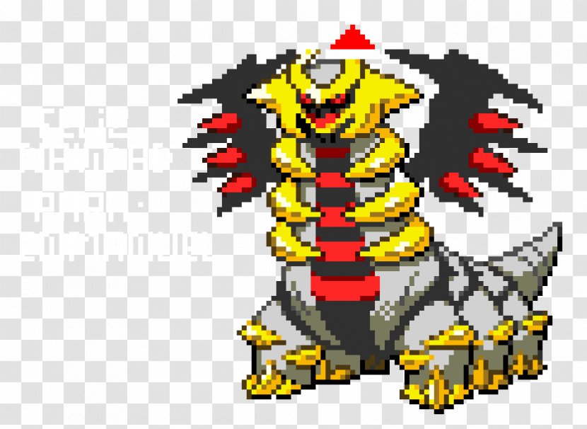 Giratina Pixel Art Pokémon - Pokemon - Rayquaza Transparent PNG