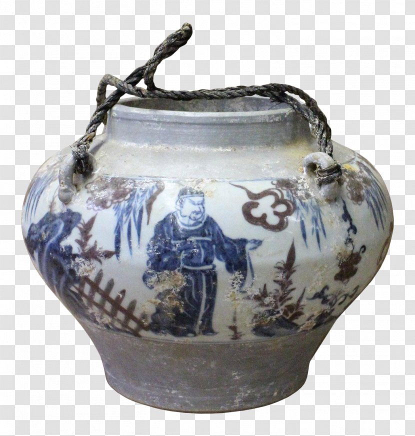 Jug Vase Blue And White Pottery Ceramic - Porcelain - The Transparent PNG