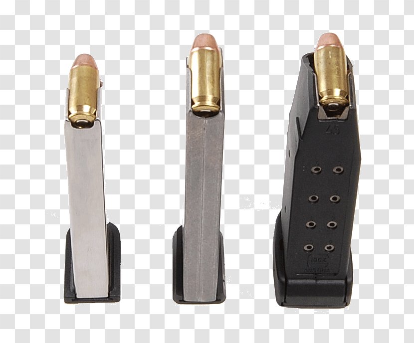 Firearm Magazine Kahr Arms .45 ACP Trigger - Glock Gesmbh - Ammunition Transparent PNG