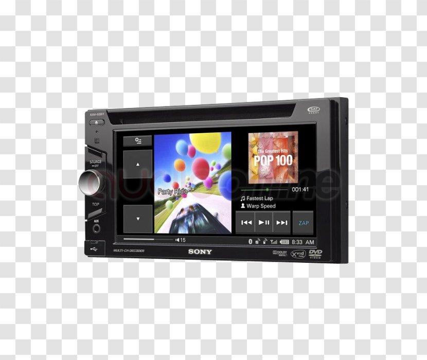 Vehicle Audio Sony XAV-AX100 XAV 622 Radio Receiver - Display Device Transparent PNG