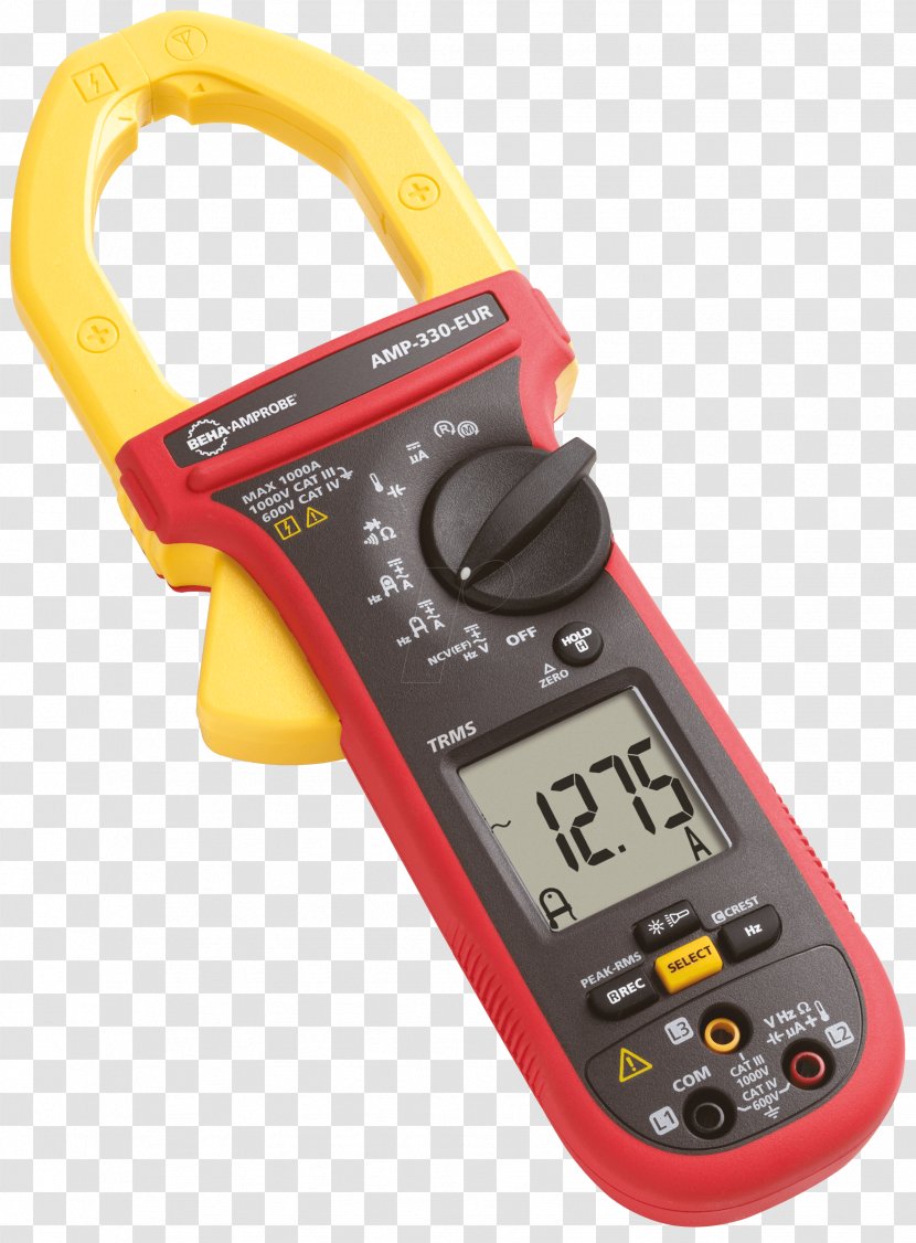 Current Clamp Multimeter Ampere Electric Motor True RMS Converter - Threephase Power - Electronic Scales Transparent PNG