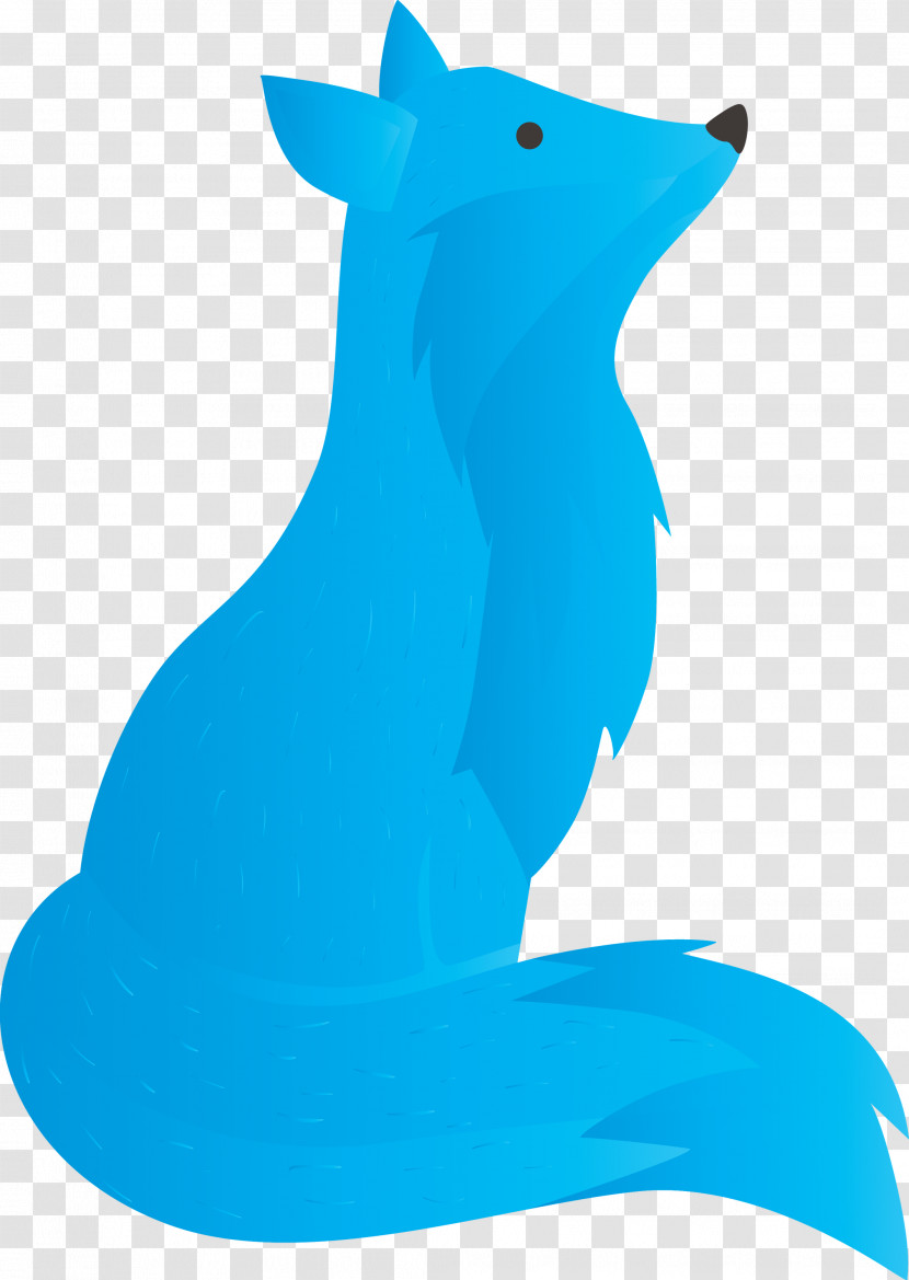 Blue Animal Figure Aqua Turquoise Azure Transparent PNG