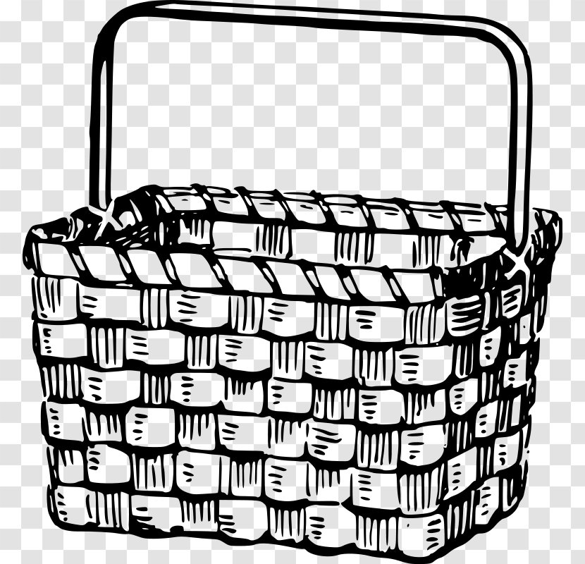 Coloring Book Picnic Baskets Easter Basket Drawing - Home Accessories - Hot Air Balloon Transparent PNG