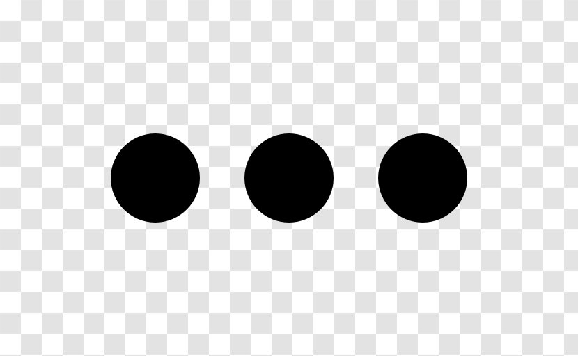 Menu - Black And White - Dots Transparent PNG