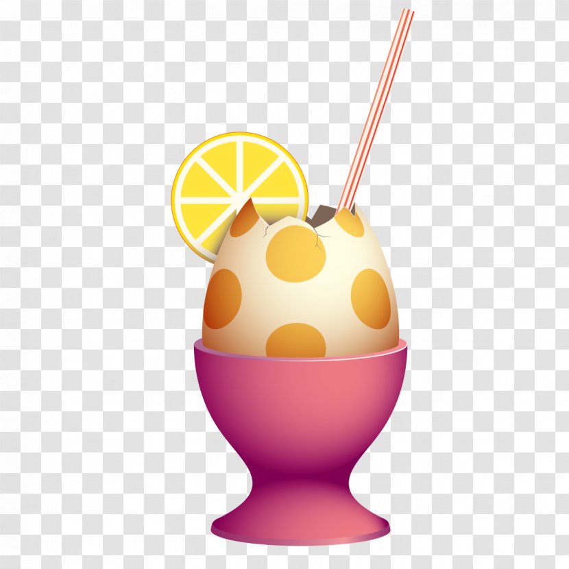Cocktail Boiled Egg Cup Illustration - Mixed Drink - Creative Transparent PNG