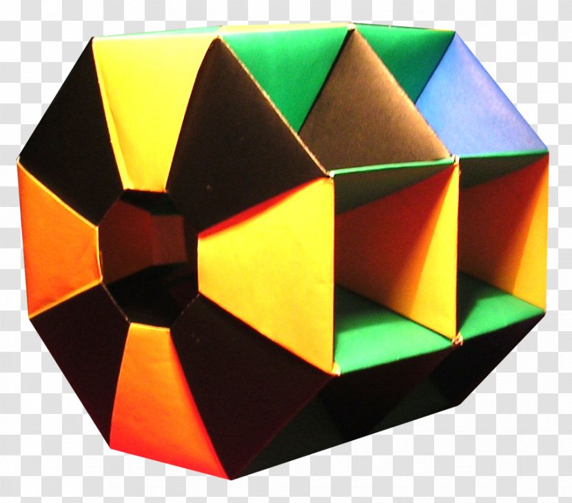 Paper Kusudama Origami Modular - Polyhedron Transparent PNG