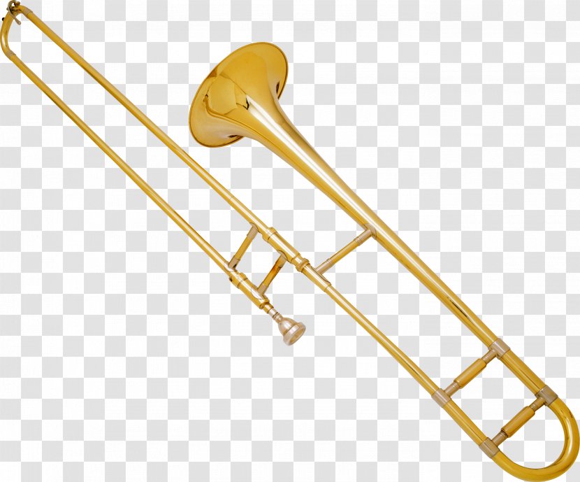 Musical Instruments Brass Trombone Cornet Trumpet - Cartoon Transparent PNG