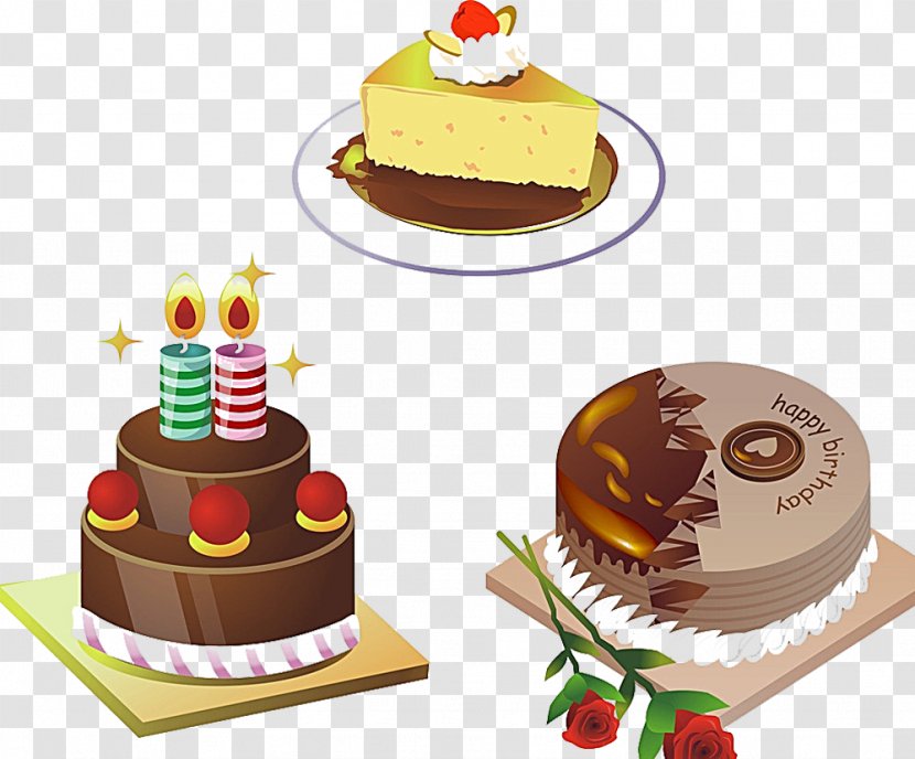 Birthday Cake Tart Clip Art - Flavor - Candle Picture Material Transparent PNG