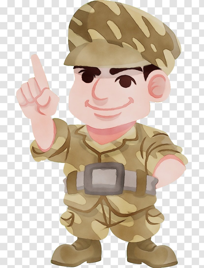 Soldier Cartoon - Human - Art Toy Transparent PNG