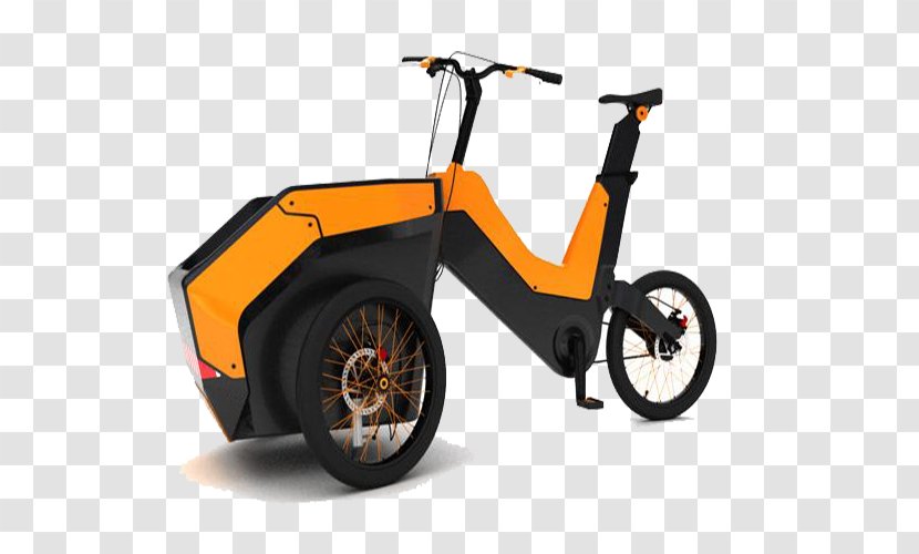 Bicycle Wheel Car Tricycle Vehicle - Motorcycle - Orange Future Bike Transparent PNG