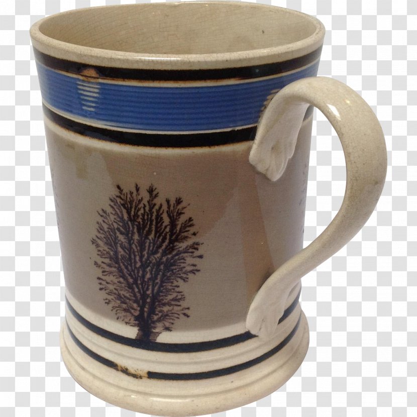 Coffee Cup Pottery Mug Antiques Of River Oaks Ceramic - The Blue And White Porcelain Transparent PNG